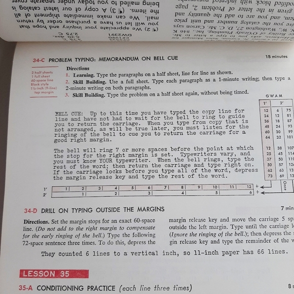 VTG 20TH CENTURY TYPEWRITING BOOK - Picture 7 of 10